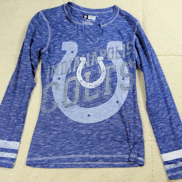 NFL Indianappolis Colts Blue Women's L/S Shirt Sm - Picture 1 of 3